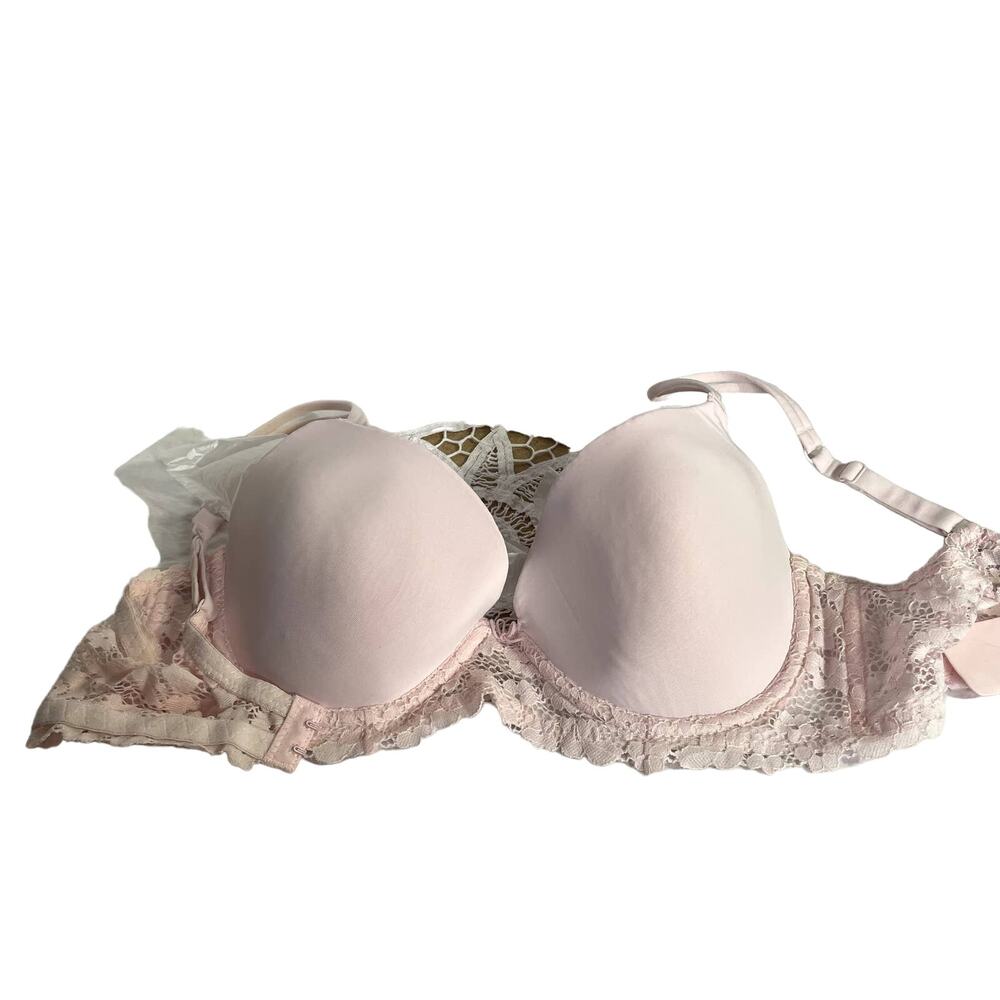 No Boundaries NOBO 36C pink Bra underwire, Bra with lace, padding